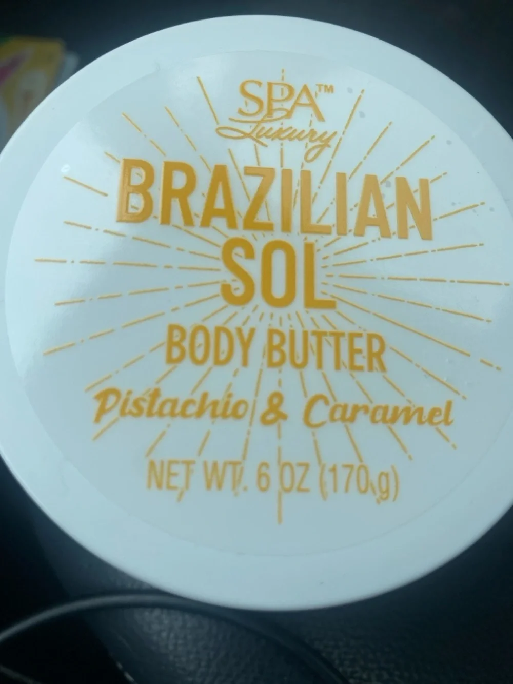 Brazilian Sol Body Butter FULL SIZE 6 oz Pistachio & Caramel
